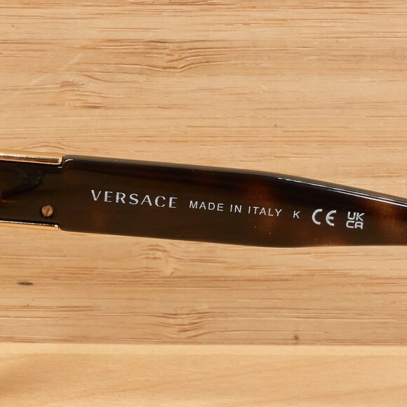 Versace MOD. 3294 108 Eyeglasses / Havana Tortoise Frame / Gold Medusa - Picture 6 of 10